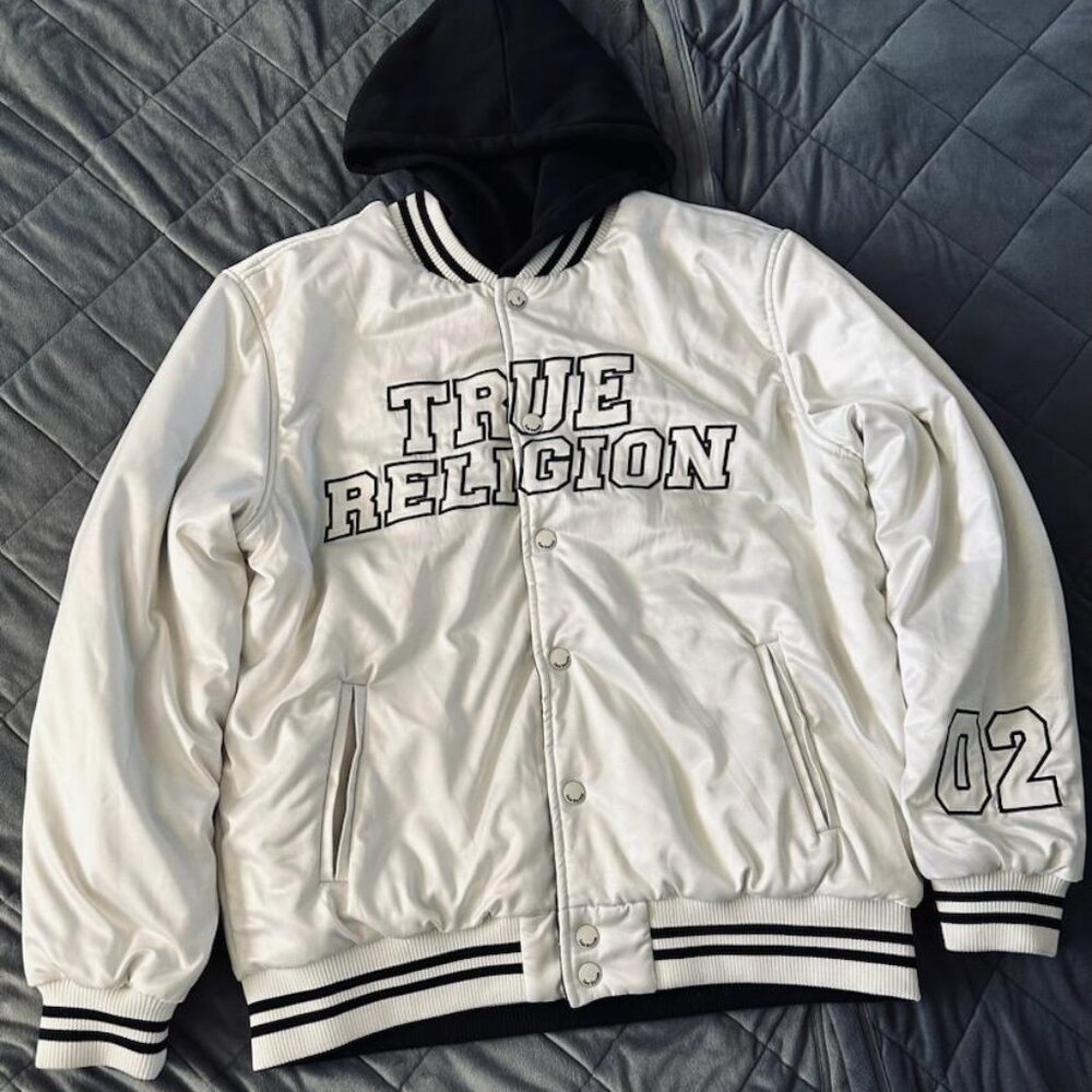 Men's True Religion reversible Varsity Jacket